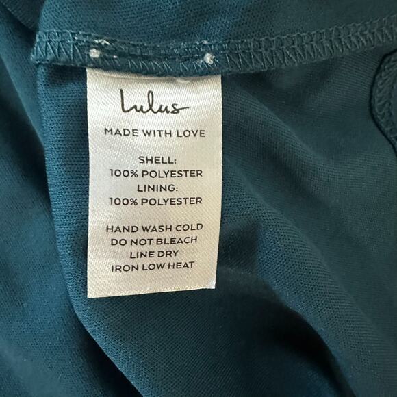 Lulus Sensational Charmer Teal Blue Pleated Sleeveless Maxi Dress Wedding Size M - Picture 15 of 16